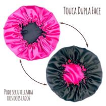 Touca de Cetim Dupla Face com Elástico Ajuste Cores Diversas