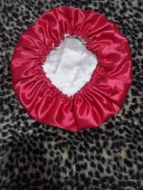 Touca de cetim dupla face cores variadas