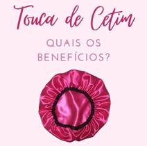 Touca de cetim dupla face