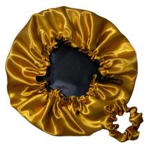 Touca de Cetim Dupla Face Regulável Anti-Frizz + Scrunchie Touca de Cetim Dupla Face Regulável Anti-Frizz + Scrunchie