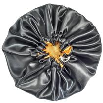 Touca de Cetim EXTRA GRANDE JUMBO Dupla Face com regulagem para cachos