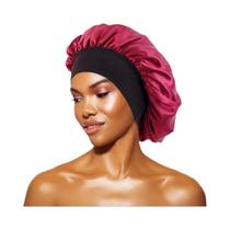 Touca De Cetim Feminina Com Aba Larga E Elástico Para Dormir À Noite E Banho, Boné Unissex Para Touca De Cetim Feminina Com Aba Larga E Elástico Para Dormir À Noite E Banho, Boné Unissex Para