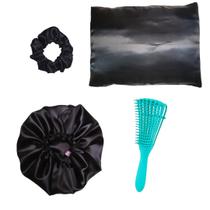 Touca de Cetim Fronha de Cetim Xuxinha de Cetim Escova Polvo