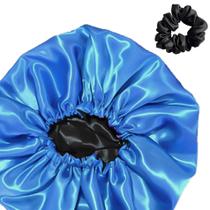 Touca De Cetim Grande Com 1 Xuxinha Para Cabelos Toque De Maciez e Luxo Antifrizz Todos os Tipos De Cabelos Luxo Soft