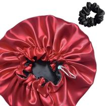 Touca De Cetim Grande Com 1 Xuxinha Para Cabelos Toque De Maciez e Luxo Antifrizz Todos os Tipos De Cabelos Luxo Soft