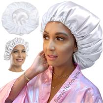 Touca De Cetim Luxo Anti-Frizz Difusora Seda Para Cachos Touca De Cetim Luxo Anti-Frizz Difusora Seda Para Cachos
