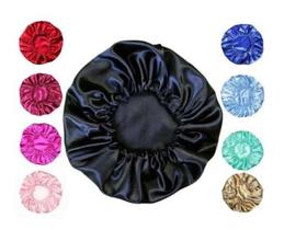 Touca de cetim para cabelos enrolados