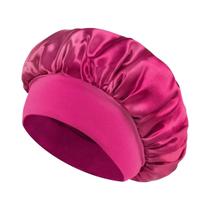 Touca De Cetim Para Mulheres Negras Com Faixa Elástica Macia Para Cuidado Capilar Durante O Sono Touca De Cetim Para Mulheres Negras Com Faixa Elástica Macia Para Cuidado Capilar Durante O Sono