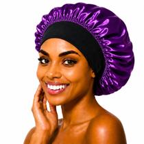 Touca de Cetim Premium para Cabelo, Proteção Noturna contra Frizz e Quebra, Modelagem Touca de Cetim Premium para Cabelo, Proteção Noturna contra Frizz e Quebra, Modelagem