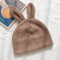 Touca De Coelho Fofo Feminino Orelhas Soltas,De Lã Estiloso ELASHOPP