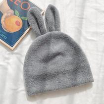 Touca De Coelho Fofo Feminino Orelhas Soltas,De Lã Estiloso ELASHOPP