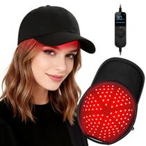 Touca de Crescimento Capilar a Laser Viconor Terapia de Luz Vermelha Preta Touca de Crescimento Capilar a Laser Viconor Terapia de Luz Vermelha Preta