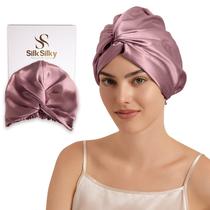 Touca de Dormir Ajustável de Seda Mulberry 22 Momme SilkSilky