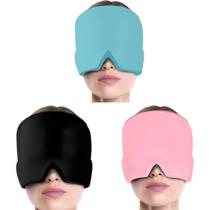 Touca de enxaqueca terapêutica Gel hood ice pack máscara de calor para os olhos touca
