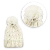 Touca de Frio Feminina Inverno Com Pompom Várias Cores