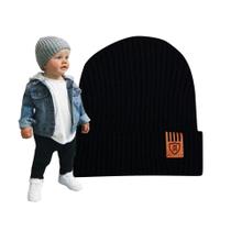Touca De Frio Gorro Bebê Infantil Beanie Boina menino Unissex preto varias cores e modelos estilo Touca De Frio Gorro Bebê Infantil Beanie Boina menino Unissex preto varias cores e modelos estilo