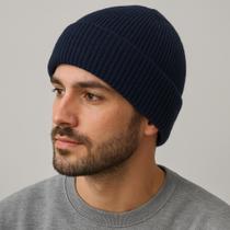 Touca De Frio Gorro Preta Lã Quentinha Tamanho Único Unissex