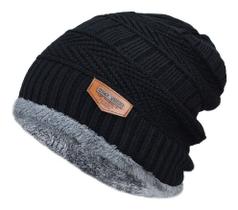 Touca De Frio Masculina Feminina Gorro Forrada Pelinho Super Quentinha- Luxo