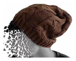 Touca De Frio Trançada Inverno Lã Gorro Trico Cores Unidade