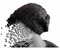 Touca De Frio Trançada Inverno Lã Gorro Trico Cores Unidade