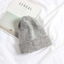 Touca De Inverno De Pele De Coelho Real Feminino ELASHOPP