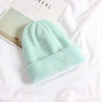 Touca De Inverno De Pele De Coelho Real Feminino ELASHOPP Touca De Inverno De Pele De Coelho Real Feminino ELASHOPP