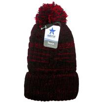 Touca De Inverno Unissex Com Pompom Pequeno Para Frio Em Poliéster Tricô Quentinha E Leve