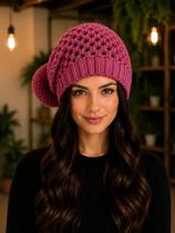 Touca De Lã Feminina Att Sem Dobra Com Pompom Várias Cores Touca De Lã Feminina Att Sem Dobra Com Pompom Várias Cores
