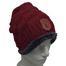 Touca De Lã Forrada De Frio Inverno Aquece Masculino Feminino Presente Top Tamanho Único