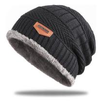 Touca De Lã Forrada Pelúcia Gorro Frio Super Confortavel Touca De Lã Forrada Pelúcia Gorro Frio Super Confortavel