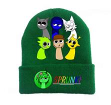 Touca De Lã Infantil Desenho Sprunki Divertida Colorida
