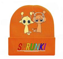 Touca De Lã Infantil Desenho Sprunki Divertida Colorida Touca De Lã Infantil Desenho Sprunki Divertida Colorida