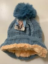 Touca De Lã Pompom Elástica Inverno Azul Touca De Lã Pompom Elástica Inverno Azul