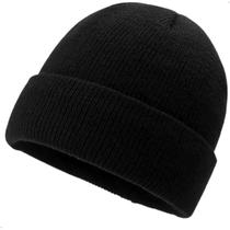 Touca De Lã Preta Gorro De Lã Preto Toca Preta Unissex