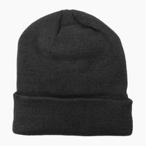 Touca de Lã Preta Lisa Inverno Gorro Unissex Adulto Preto