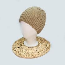 Touca De Lã Trançado Feminino Para Inverno Confortável Quente Básico Varias Cores