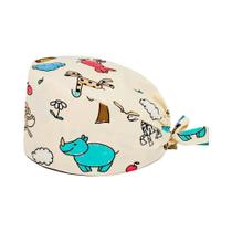 Touca De Laboratório Médico Em Estilo Cartoon Para Mulheres E Homens, Chapéu De Trabalho Para