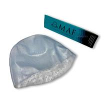 Touca de Luzes Profissional Maf Romano Tamanho M Plástica Reforçada, Furos Precisos, Ideal para Mechas e Reflexos