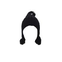 Touca de malha com pompom infantil