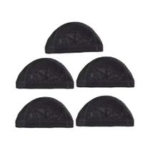 Touca De Malha Elástica Preta Antiderrapante Para Perucas E Tranças (1-5 Peças)