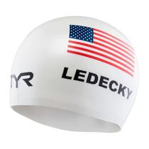 Touca De Natação Adulto Silicone Usa Katie Ledecky Tyr Touca De Natação Adulto Silicone Usa Katie Ledecky Tyr