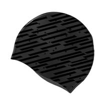 Touca de natação de silicone à prova d'água de alta elasticidade durável para homens