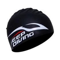 Touca De Natação De Silicone À Prova D'água, Elástica, Leve E Confortável Para Cabelos Longos E