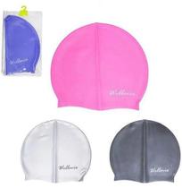 Touca de Natacao de Silicone Adulto Tamanho Unico Colors no Estojo - Wellmix