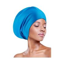 Touca De Natação De Silicone Extra Grande Para Adultos Com Cabelos Longos E Tranças, Macia E