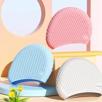 Touca De Natação De Silicone Impermeável Para Adultos, Alta Elasticidade Para Mulheres E Homens