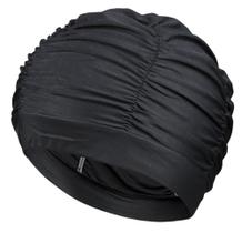 Touca de natação e hidroginástica para cabelos volumosos tecido suplex