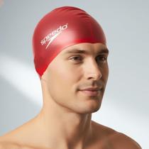 Touca de Natação Flat Cap em Silicone - VERMELHO ÚNICO