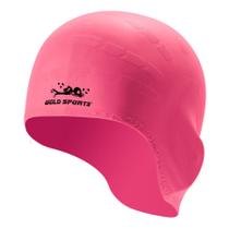 Touca De Natação Gold Sports Ergonônico Ultra Confort De Silicone - Com Cobertura das Orelhas Touca De Natação Gold Sports Ergonônico Ultra Confort De Silicone - Com Cobertura das Orelhas