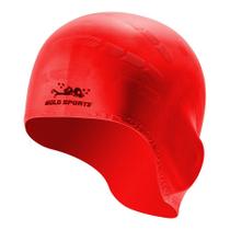 Touca De Natação Gold Sports Ergononico Ultra II Confort De Silicone - Com Cobertura das Orelhas Touca De Natação Gold Sports Ergononico Ultra II Confort De Silicone - Com Cobertura das Orelhas